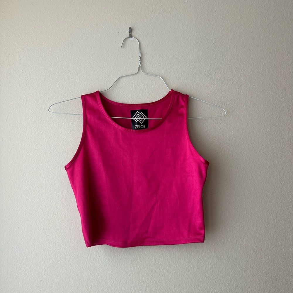 Fitted Pink Crop Top